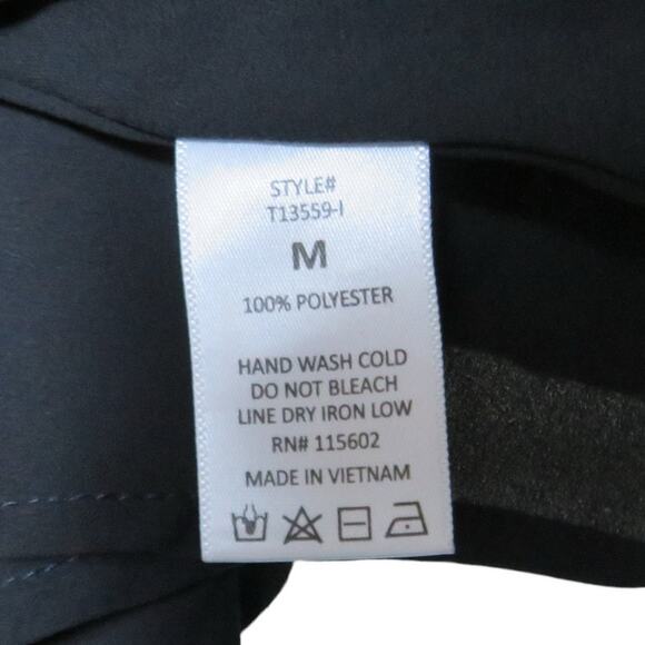 LUSH Tank Top Cropped Flowy Pullover Sleeveless Shirt Spaghetti Straps Black M - Picture 5 of 6